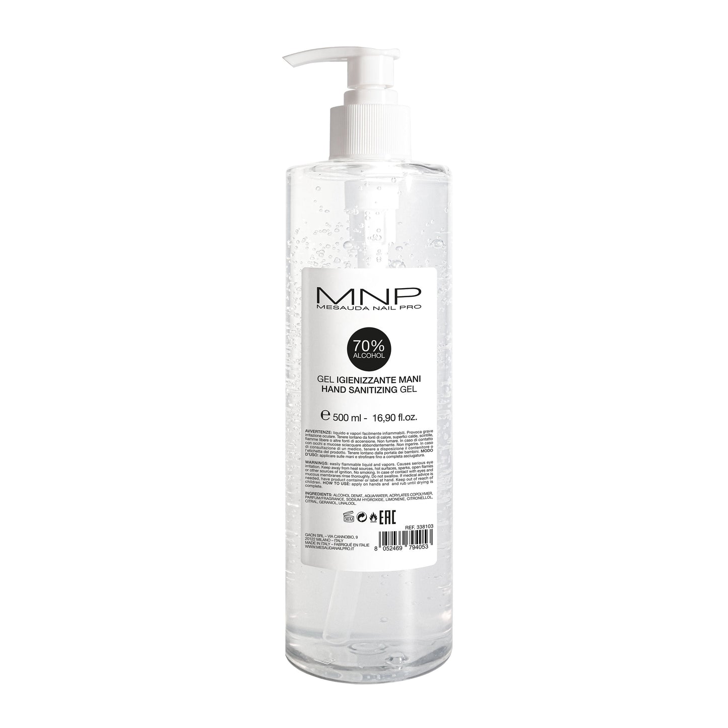 GEL DÉSINFECTANT POUR LES MAINS