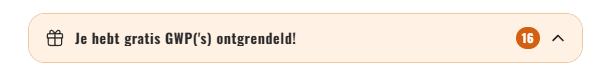 Hoe voeg ik mijn gratis gifts toe?