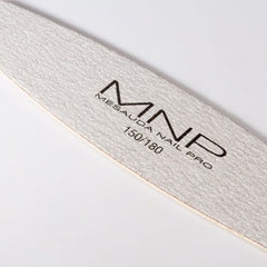 MNP WOODEN SURF NAIL FILE WHITE 150 / ZEBRA 180 - 6 PIECES PACK