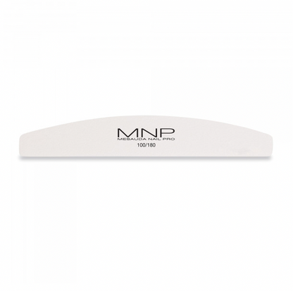 MNP WHITE ARC NAIL FILE 100/180 6 PIECES PACK