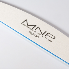 MNP WHITE ARC NAIL FILE 100/180 6 PIECES PACK